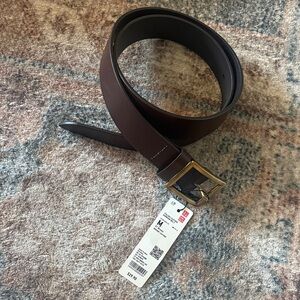 Uniqlo Men's Brown Leather Belt (M)
